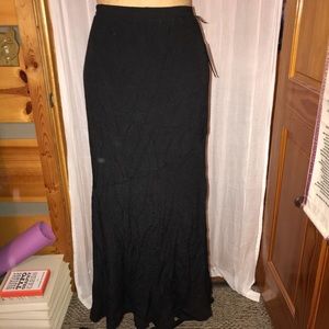 Black maxi skirt